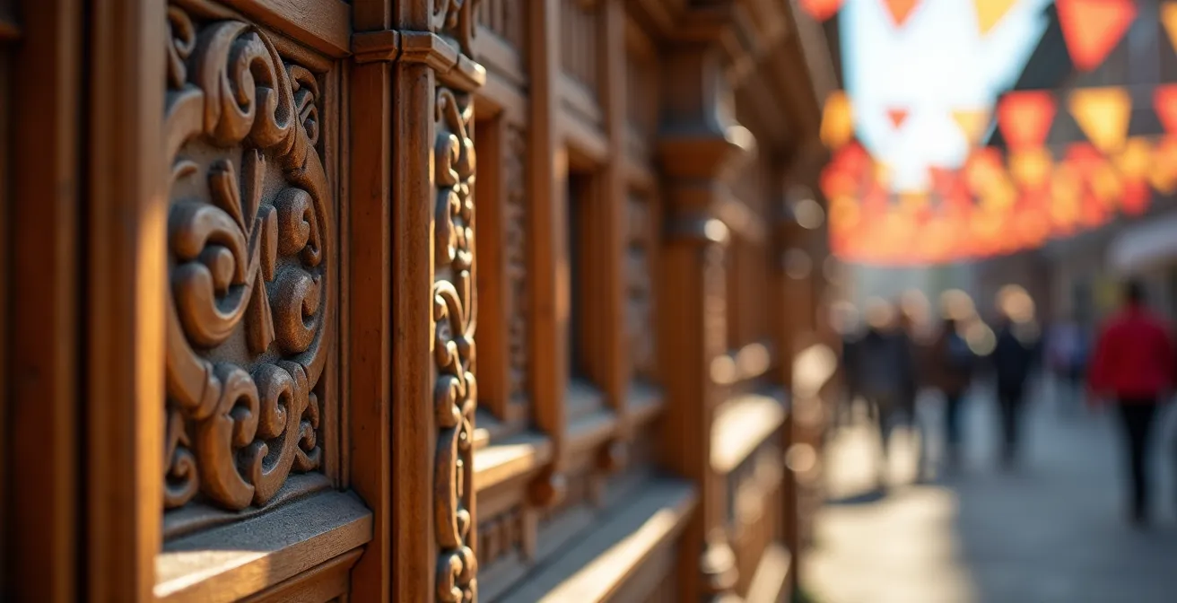 Vue panoramique montrant le contraste entre les tentes de l'Oktoberfest et les monuments historiques de Munich