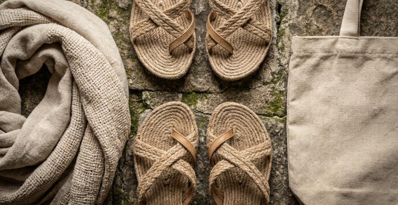 Accessoires de voyage respectueux disposés pour visiter des lieux sacrés