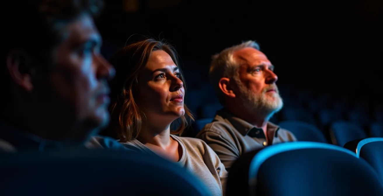 Réactions du public dans une salle de théâtre moderne