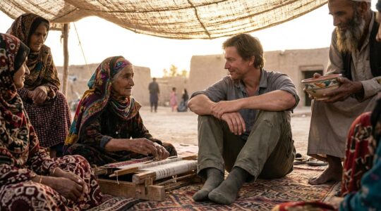 Voyageur participant respectueusement à une cérémonie traditionnelle locale